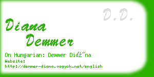 diana demmer business card